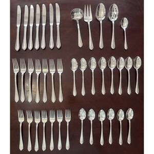 Gorham Studio 40pc Stainless Flatware Set 18/8 Service for 6 + Server